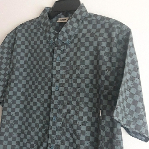 Vans Other - Vans  Checkerboard Top Pocket Button Up Shirt  #0956